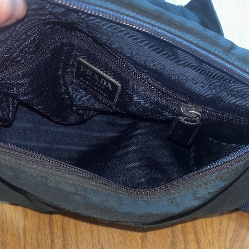 Prada Dark Green Nylon Messenger Bag - Picture 7 of 17
